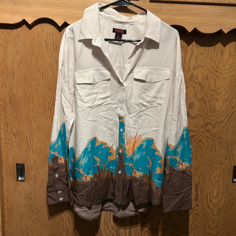 Rock&Roll Denim long sleeve button up